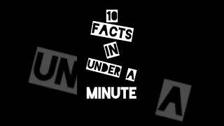 10 Interesting Facts in a Minute You didn’t knew before  Facts