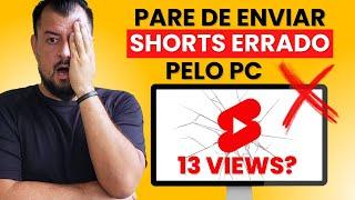 2024 Como POSTAR SHORTS no YouTube pelo PC - Guia Passo a Passo