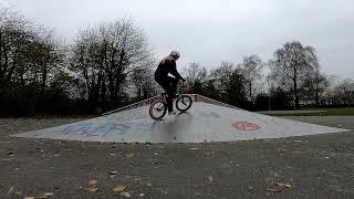 Short session on bmx In the cold