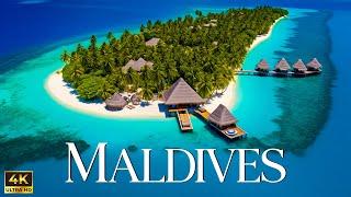 Maldives 4K - Beautiful Nature with Peaceful Relaxing Piano Music - Stunning Island Nation