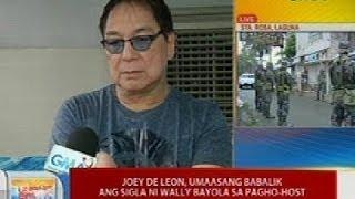 UB Joey De Leon umaasang babalik ang sigla ni Wally Bayola sa pagho-host