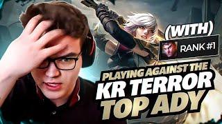Playing Against THE KOREA TERROR TOP ADY With RANK 1 Jayce Hammerkim