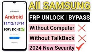 2024 Without Pc - Samsung Galaxy Frp Bypass Android 111213 