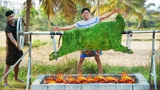 100 Kg FULL BEEF GRILL  Green Beef Barbecue Recipe  Cooking in Village Style