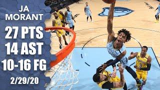 Ja Morant GOES OFF vs. Lakers and nearly puts AD on a poster  2019-20 NBA Highlights