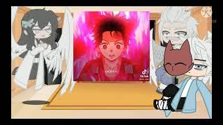 Former Hashiras react to ???  Tanjiro and Giyuu  gacha club