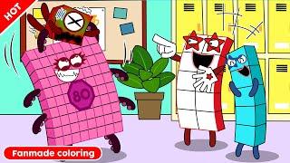 Haha NB 1 is Afraid Of Heights  Numberblocks Fanmade Coloring Story