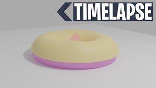 Donut - ModelingRendering BLENDER TIMELAPSE