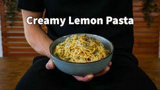 Creamy Garlic Lemon Pasta  One Of The Easiest Pasta Recipes