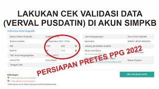 CEK VALIDASI DATA VERVAL PUSDATIN NIK NUPTK DI SIMPKB