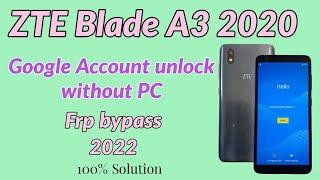 ZTE Blade A3 2020 Google Account unlock without PC.Frp bypass ZTE Blade A3 2020 without PC