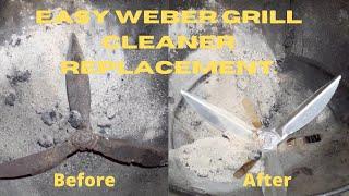 How to repairreplace charcoal Weber grill cleaning system