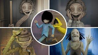 Little Nightmares 2 All Bosses with Super Runaway Kid