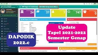 Cara Instal Dapodik Tapel 20212022 Semester Genap Registrasi Online