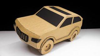 How to Make Cardboard Car Craft  Home made  Cardboard Art & Craft DIY