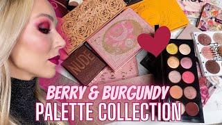 BERRY & BURGUNDY EYESHADOW PALETTES Makeup Collection 2023