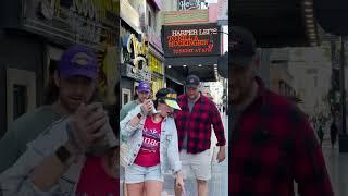 Canadians Visiting The Hollywood Walk of Fame #shorts #canadians #vacation  #hollywood @Steph_Tolev