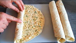 Гости даже не поймут ИЗ ЧЕГО вы его ПРИГОТОВИЛИ Ужин из лавашаDinner recipe with tortilla