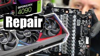 Asus 4090 Graphics Card Repair - Customer Failed