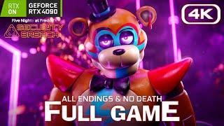 FNAF Security Breach - RTX FULL GAME Walkthrough ALL ENDINGS No Death 4K 60FPS RTX 4090