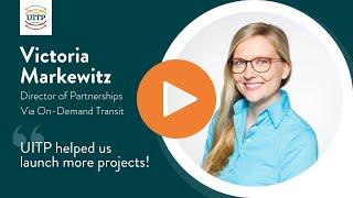 Victoria Markewitz from Via On-Demand Transit shares the value of UITP Membership