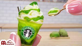 So Easy Miniature Starbucks Kiwi Milkshake Recipe  ASMR Cooking Mini Food