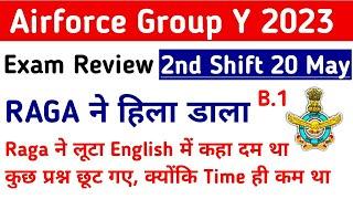 Airforce XY Exam Review Ananlysis 2nd Shift 20 may  Airforce Agniveer paper Review B1 Shift