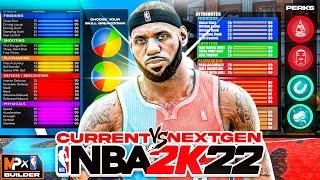 NEXT GEN vs CURRENT GEN BUILD SYSTEM **MUST WATCH** BEFORE YOU MAKE A BUILD ON NBA 2K22