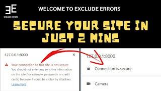 Make your site secure just in 2 mins  HTTP to HTTPS