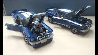 Lepin  vs Lego. Ford Mustang GT 1967. Сравнение китайского конструктора и оригинала