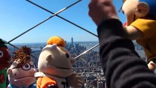 Jeffy throws penny at the top of the Empire State Building and hits Pooby  SML