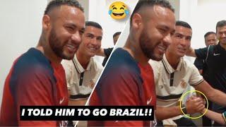 Cristiano Ronaldo meet Neymar jr 2023