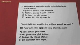 4.sınıf türkçe 2.dönem 2.değerlendirme @Bulbulogretmen   #türkçe #4sınıf #keşfet