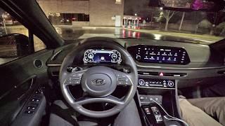 2023 Hyundai Sonata SEL Plus - POV Driving Impressions Night