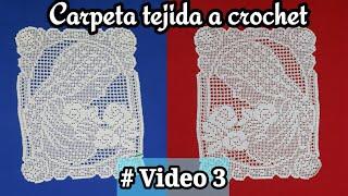 Carpeta Virgen María  Tejida a Crochet ● Video 3