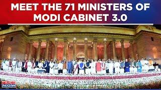 Modi 3.0 Cabinet 71 Ministers Bringing Together Experience And Expertise  Times Now