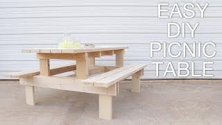 How To Build a Modern Picnic Table  Easy Outdoor DIY  Modern Builds EP. 71