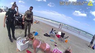 Deputies Couple found passed out drunk on Florida beach while young children were in pool alone