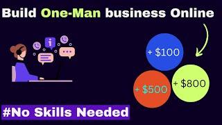 How to start a one man Business online  How to create a drop servicing business form home