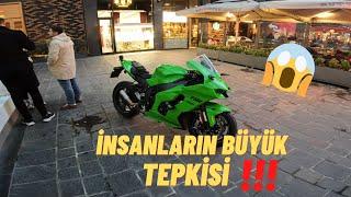 AVMDE EGZOZ SESİNE İNSANLARIN TEPKİLERİ GÜVENLİK DURDURDU KAWASAKİ ZX10RR SC PROJECT MOTOVLOG