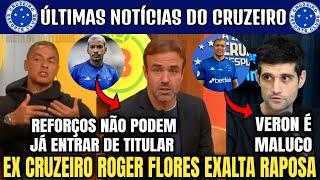  VOCÊS NÃO ESTÃO PRONTOS PARA ESSA CONVERSA EX CRUZEIRO ROGER FLORES EXALTA RAPOSA AO VIVO.