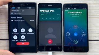ZTE Blade A510 vs Lenovo A610 vs Nokia XL 1030  Crazy Incoming Call & Outgoing Call