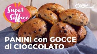 PANINI SOFFICI con GOCCE di CIOCCOLATO - la COLAZIONE PERFETTA