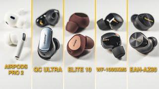 5 Of The Best Premium ANC Earbuds Reviewed & Compared  Apple Bose Jabra Sony & Technics