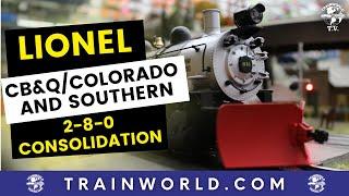 Lionel O Scale CB&Q 2-8-0 Consolidation