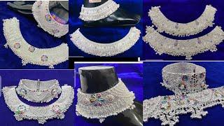 Bridal Payal design collection  Bridal silver anklets designs images  Payal ka design idea 2022