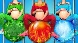 Elemental Pregnancy Hacks in Jail  Genius Pregnancy Hacks and Hilarious Moments