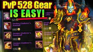 How to Get FULL 528 PvP Ilvl Gear FAST & Easy  Dragonflight Gearing GUIDE 10.2.7