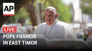 LIVE Pope Francis at the presidential palace in East Timor