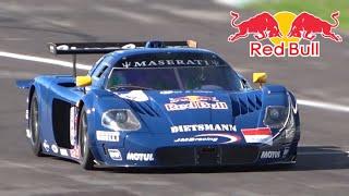 Maserati MC12 GT1 JMB Red Bull - LOUD V12 Engine Sound at Monza Circuit